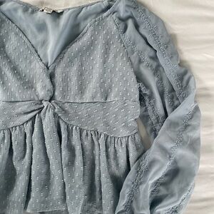 American Eagle Outfitters Blue Blouse